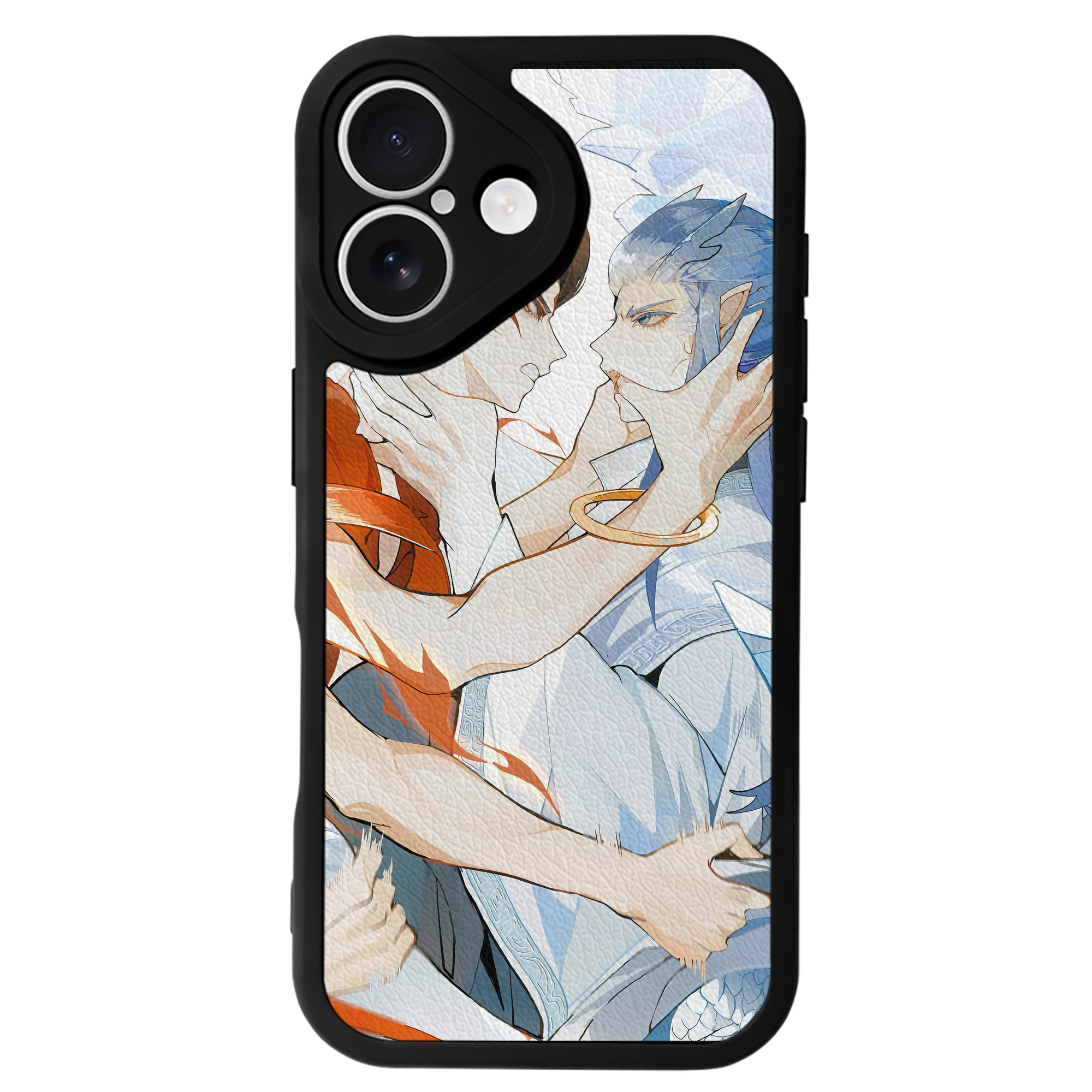 （画像用） Ne Zha 2 ナタ 魔童の大暴れ 【iPhone 16シリーズ対応】シリコンスマホケース（レザー調） 材質：シリコン